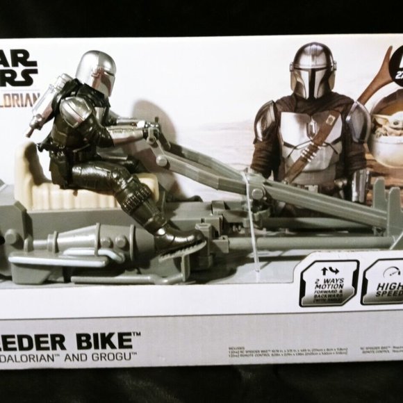 Star Wars Toys New Star Wars Radio Controlled Speeder Bike With The